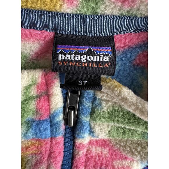 Patagonia Kids Synchilla Fleece Vest TREO Print Southwestern Cactus Toddler 3T - Picture 4 of 11